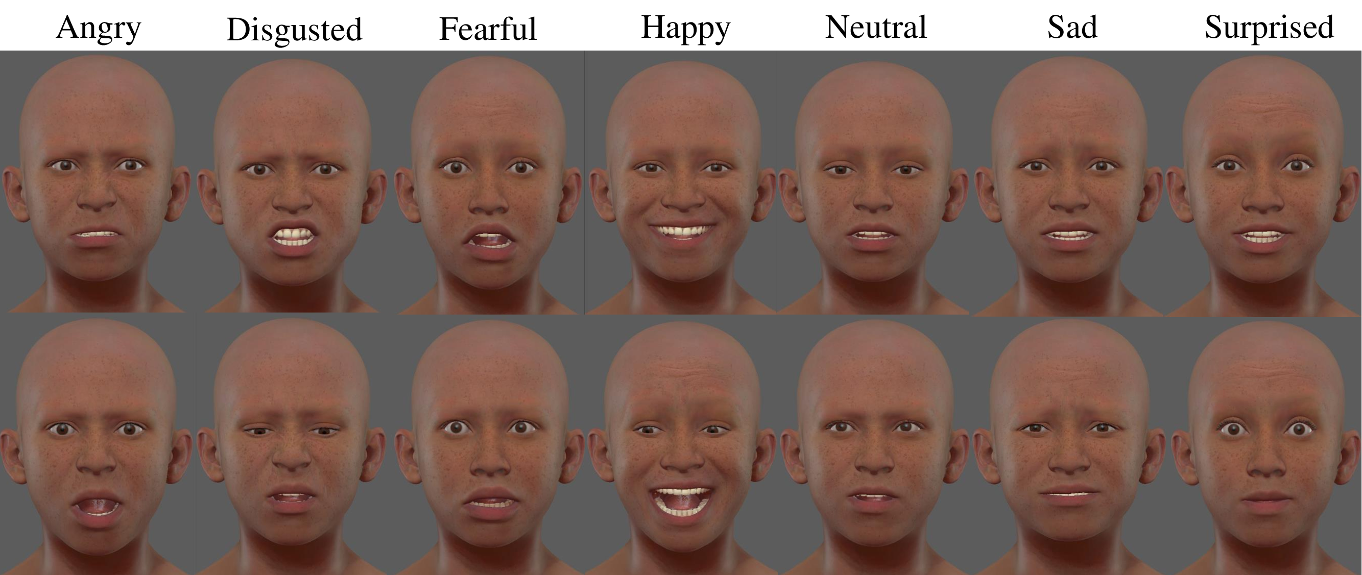 Visualization of emotional expressions placeholder